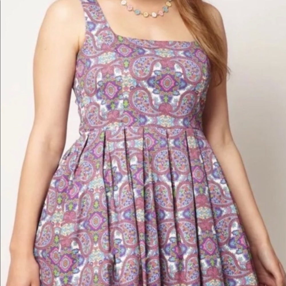 ASOS CURVE premium fit and flare dress